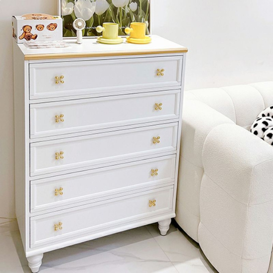 CanvRick Solid Wood 5-Drawer Dresser - Wooden Empiro