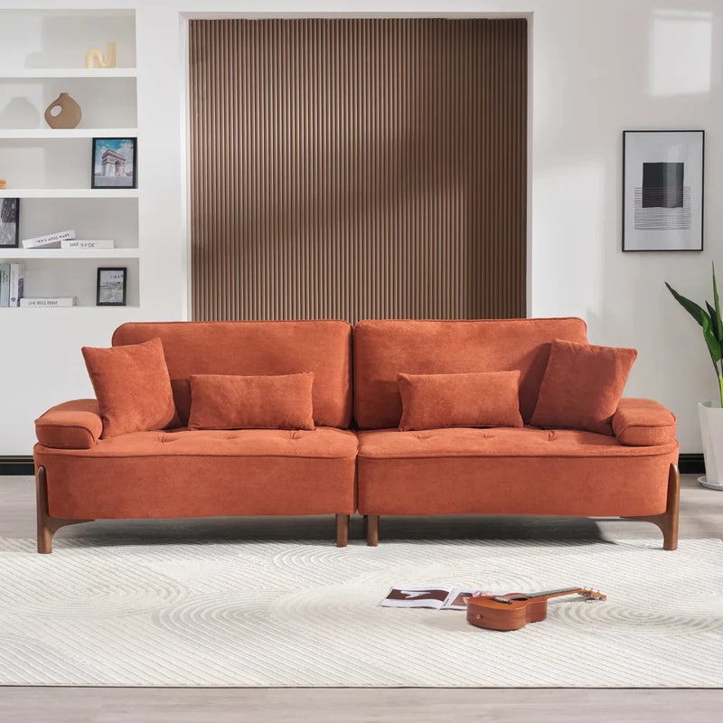 Dekky Three Seater Upholstered Sofa - Craft Decor
