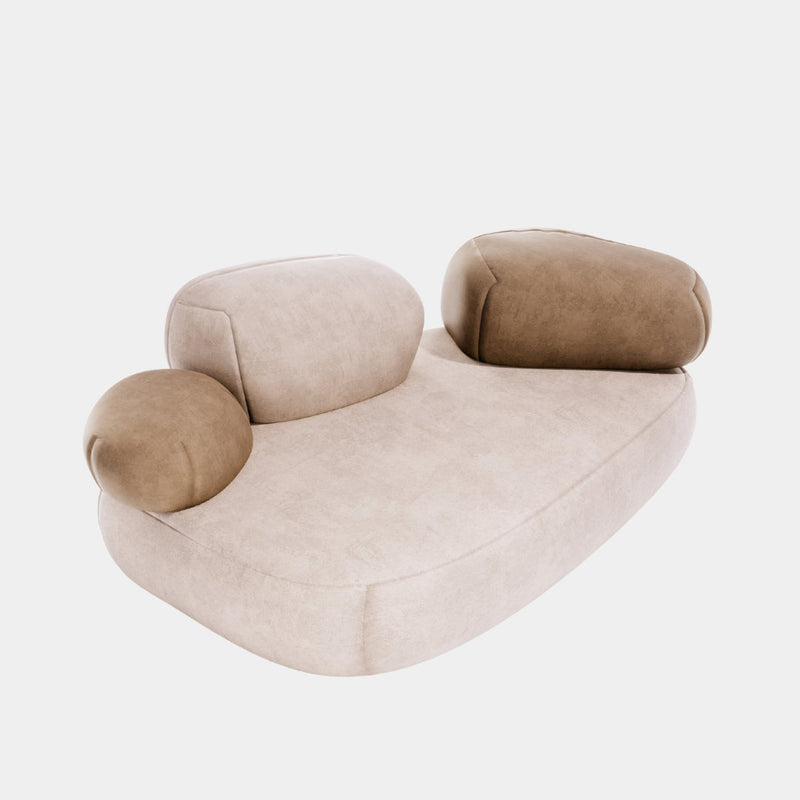 Minimalist Pebble-Inspired Lounge Sofa