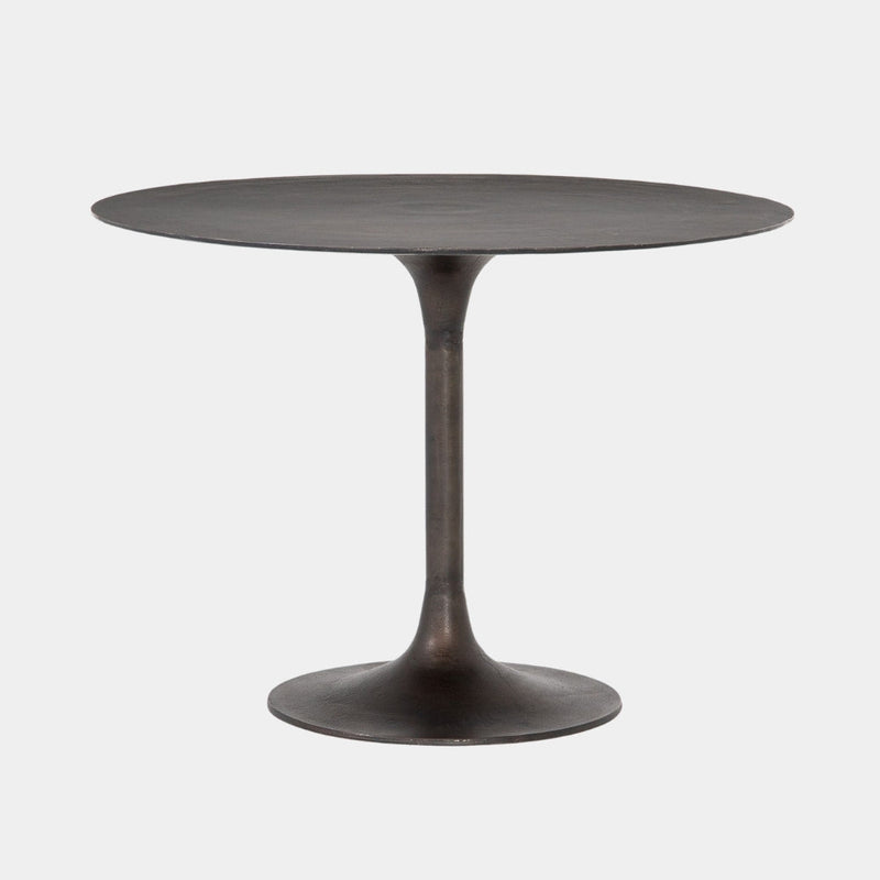 Haven Pedestal Rust Cafe Table