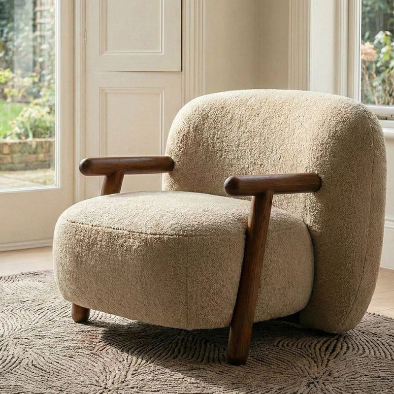Elara Curved Arm Lounge Chair
