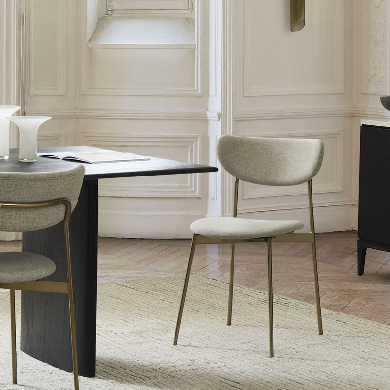 Modern Classic Solid Gray Dining Chair