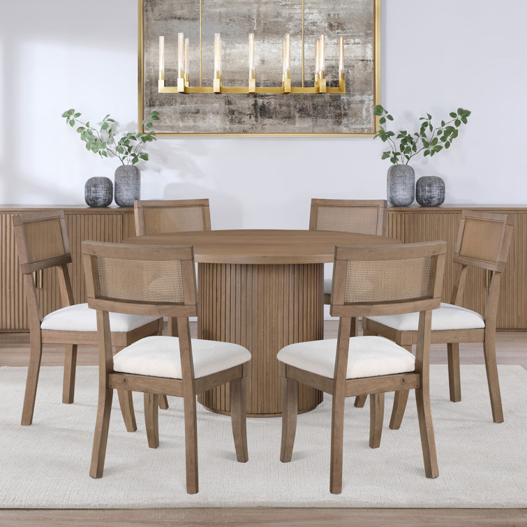 Fiammetta Natural Oak Dining Set