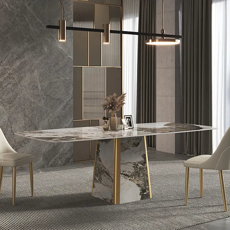 Plush Rectangle Contemporary 8 Seater Dining Table