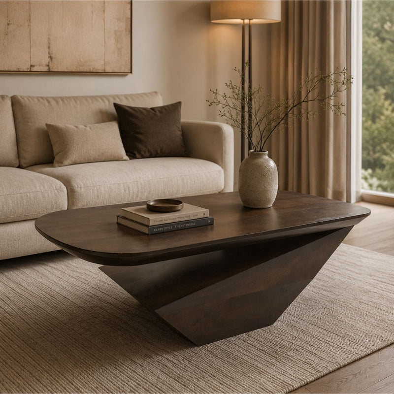 Gravity Modern Solid Wood Coffee Table - Large