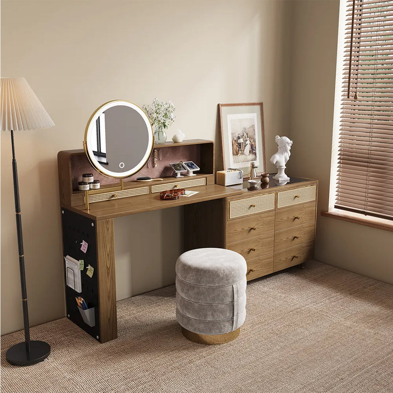 Leeak Mid-century Modern Makeup Vanity - Craft Decor