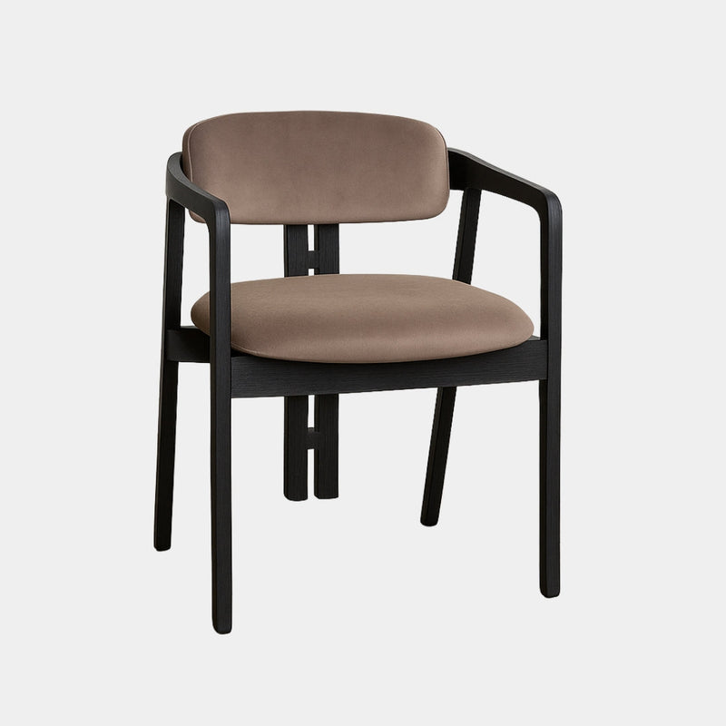 Modern Dining Chair with Cushioned Seat and Backrest