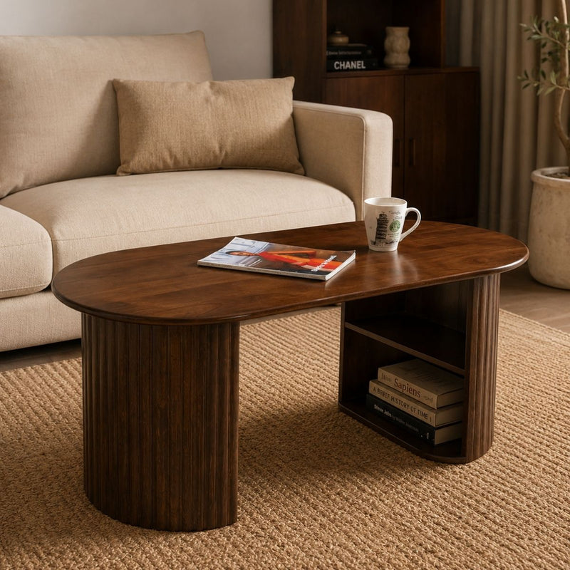 Sloan Fluted Leg Wooden Centre Table