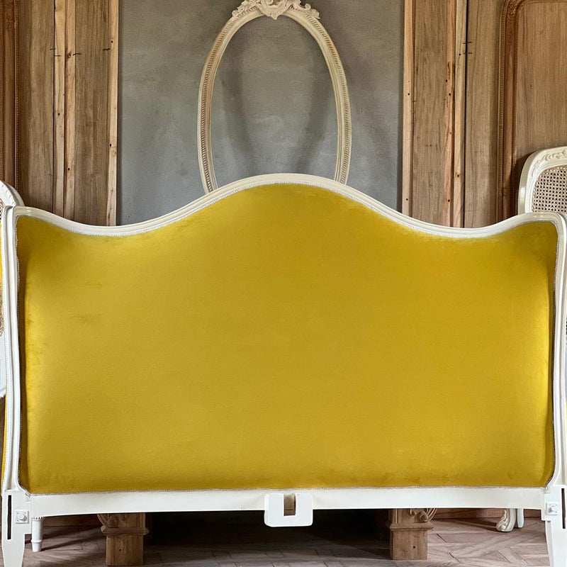 Louis XVI bed with transitional silhouette