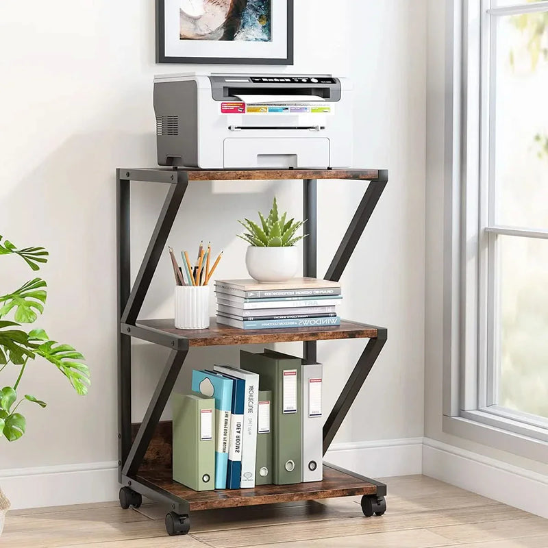 Winny Printer Stand with Wheels - Craft Decor