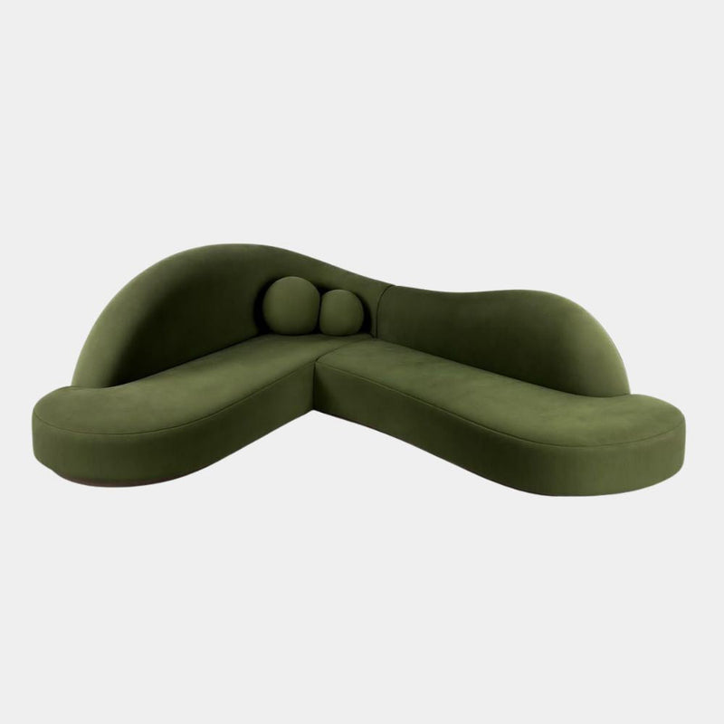 6 Seater Curvy Wave L-Shape Sectional Sofa