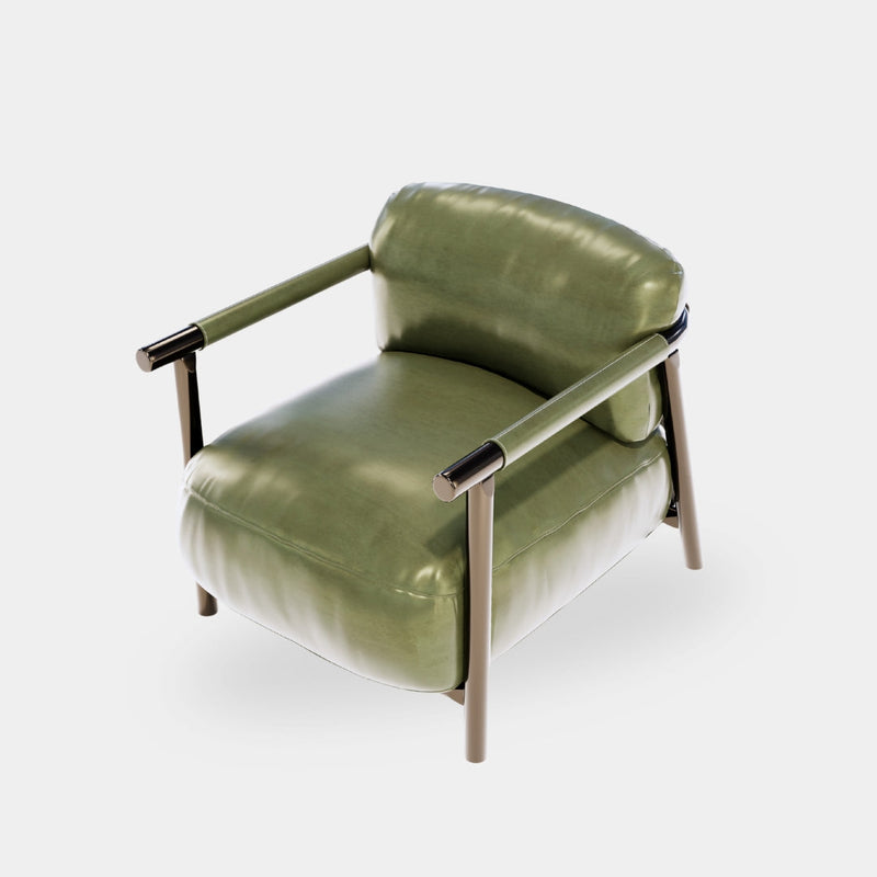 Sage Elegance Upholstered Modern Accent Chair