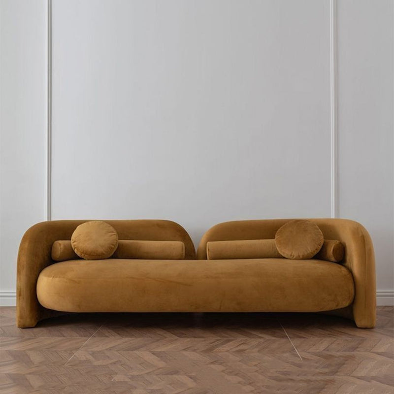 3 Seater Modern Comfy Tan Brown Lounge Sofa