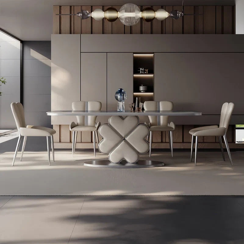 Leaf Modern Luxury Contemporary Dining Set