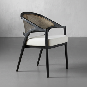 Cane Dining Accent Chair – detail view
