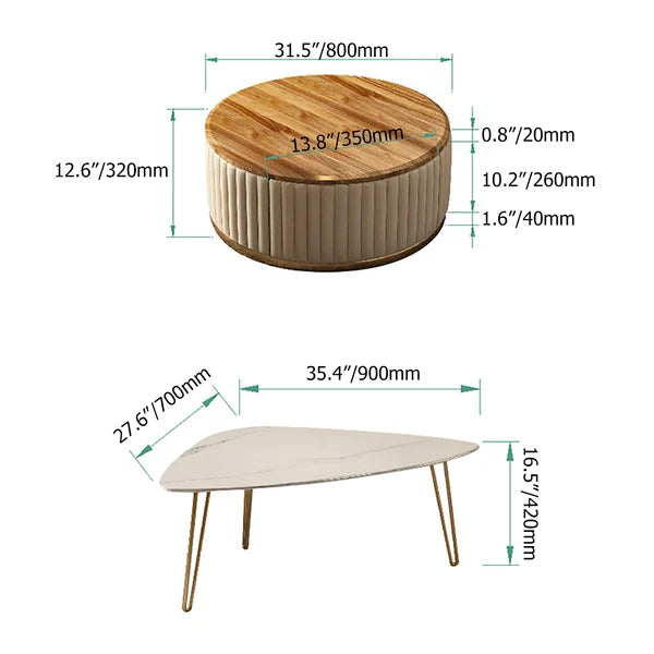 Taisha Luxury Modern Center Table Set