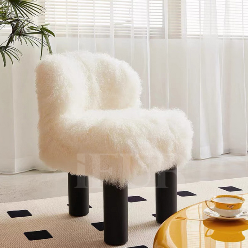Plush Shearling Lounge Chair