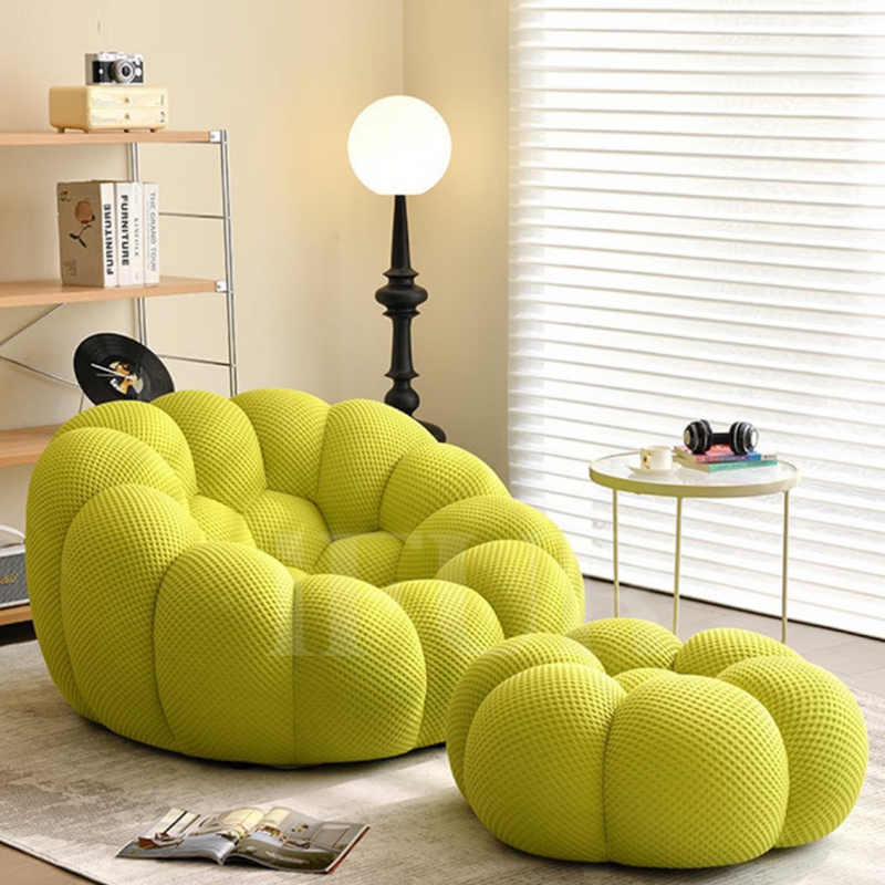 Bubble Bloom Lounge Chair with Ottoman