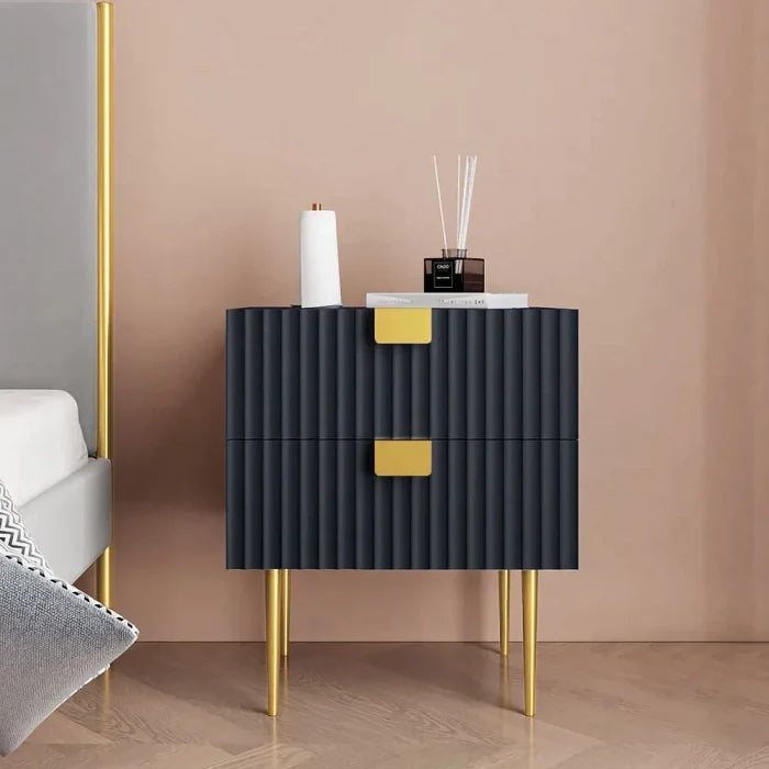 Sebastian Modern Bed Side Table With Drawers