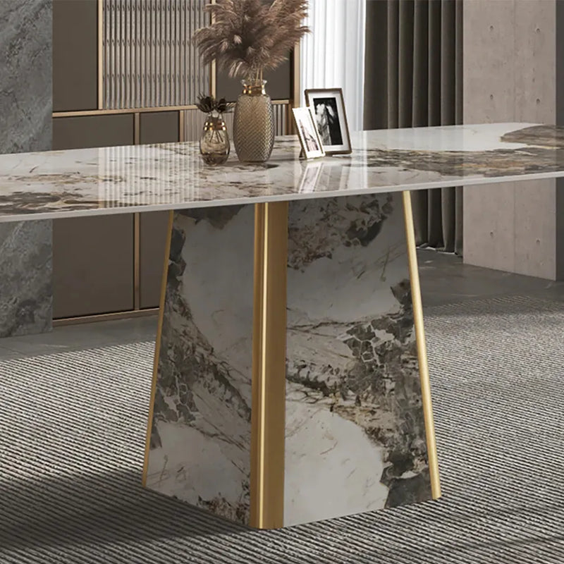 Plush Rectangle Contemporary 8 Seater Dining Table