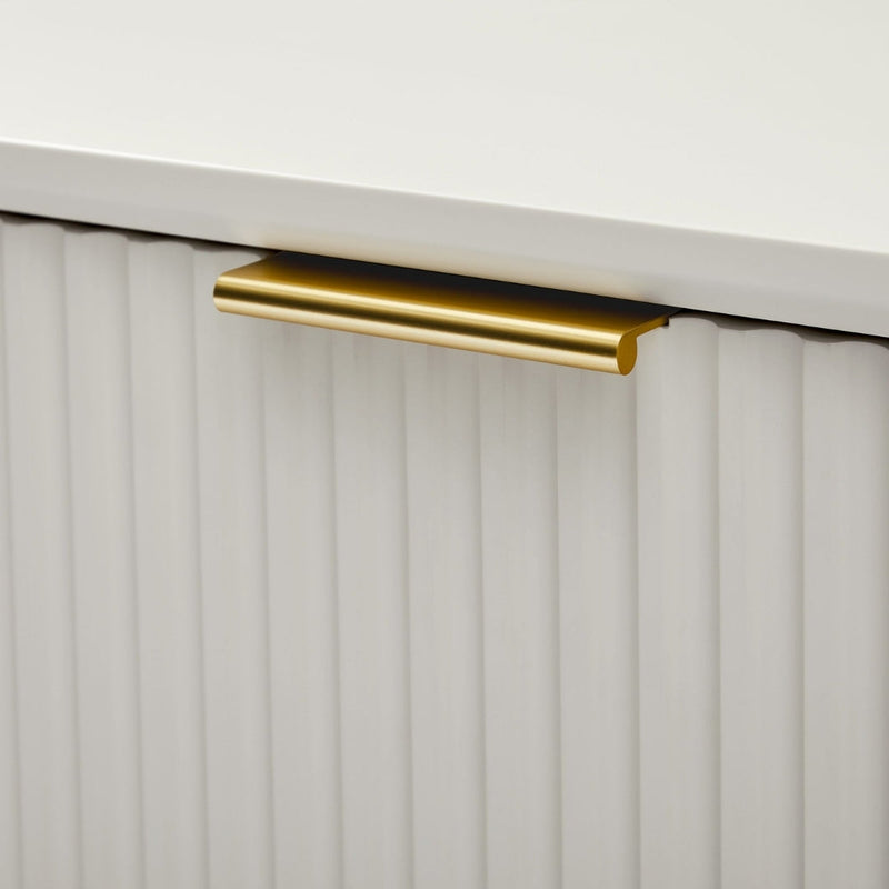 Modern Minimalist Striped Panel TV Unit