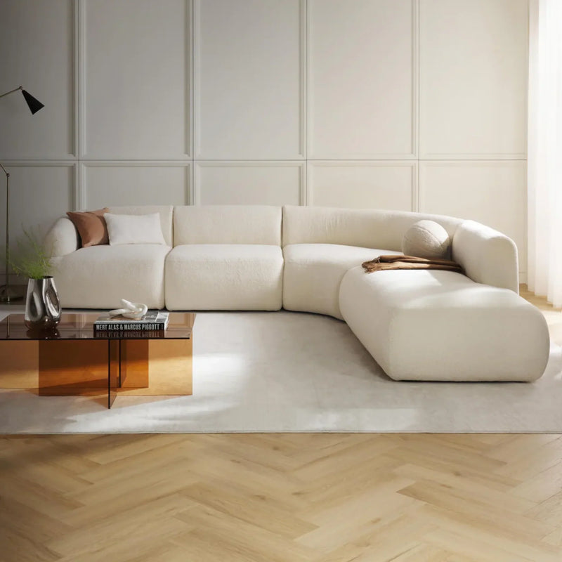 Wheaty Modern Luxury Boucle Sectional Sofa