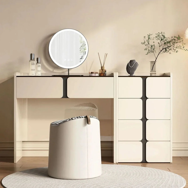 Makeup Vanity Desk (Mirror, Stool Not Included)