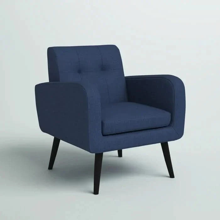 Zolly Modern Upholstered 1 Seater Sofa ArmChair - Wooden Empiro