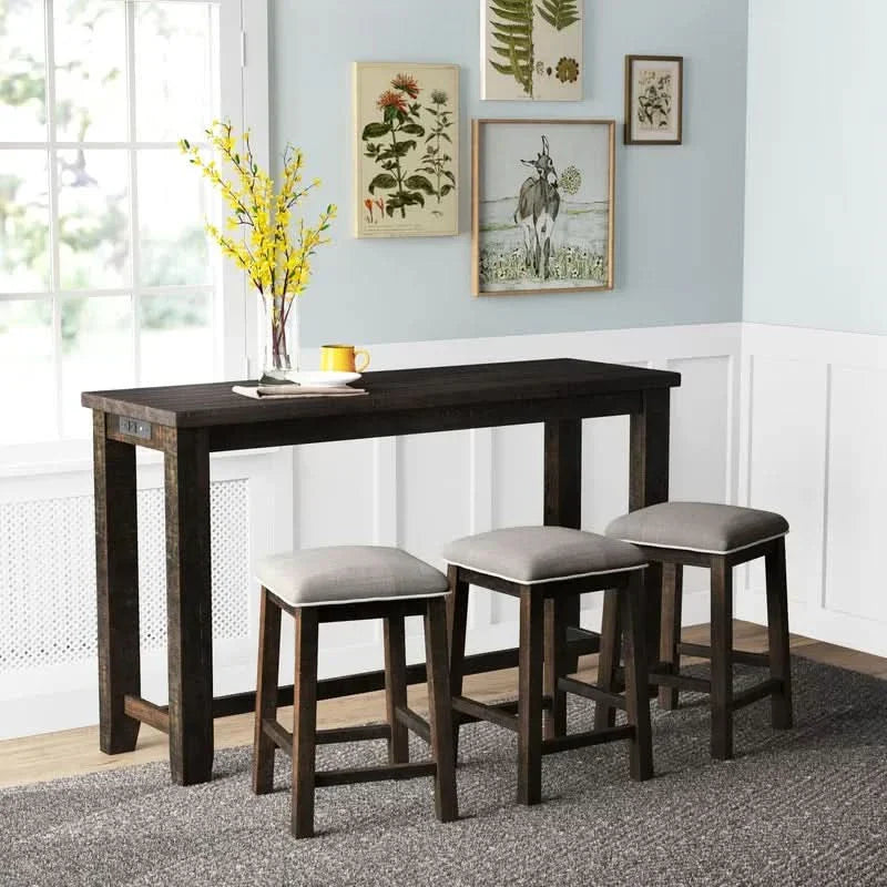 Jaspertob 3 Seater Solid Wood Dining Set - Wooden Empiro