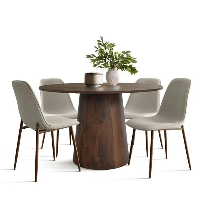 Blwinder 5 - Piece Round Pedestal Dining Table Set
