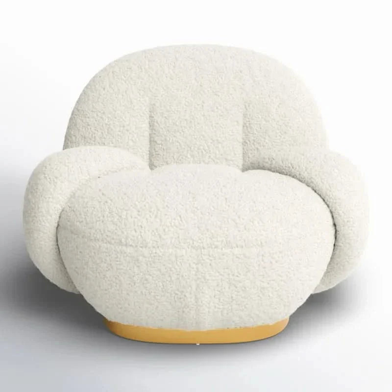Sherrry Upholstered Swivel Accent Chair - Wooden Empiro