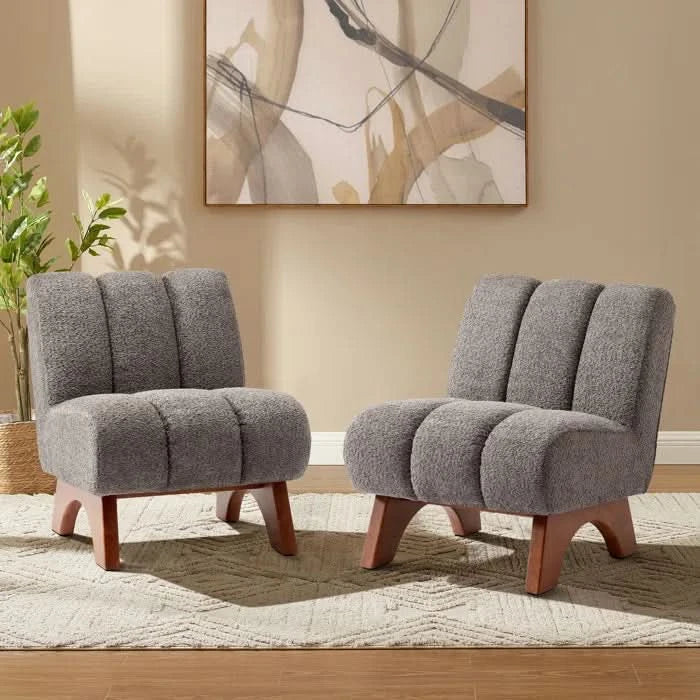 Luxur upholstered Accent Chair (Set of 2) Modern furniture - Wooden Empiro