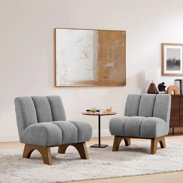 Luxur upholstered Accent Chair (Set of 2) Modern furniture - Wooden Empiro
