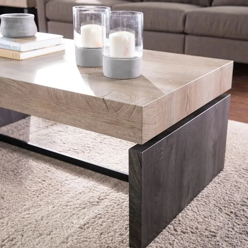 Wiping Duo-Tone Coffee Table - Wooden Empiro
