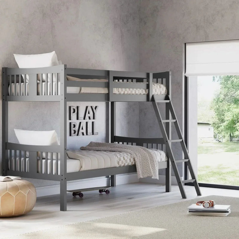 Twin Bunk Bed - Wooden Empiro