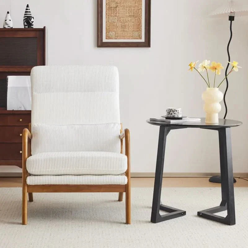 Saello New Upholstered Armchair For Modern Living - Wooden Empiro