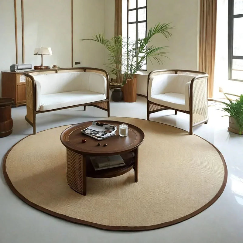 3-Piece Handwoven Rattan Sofa Set – Includes Sofa, Chair & Table