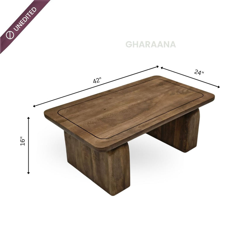 Jive Rectangular Top Solid Wood Center Table