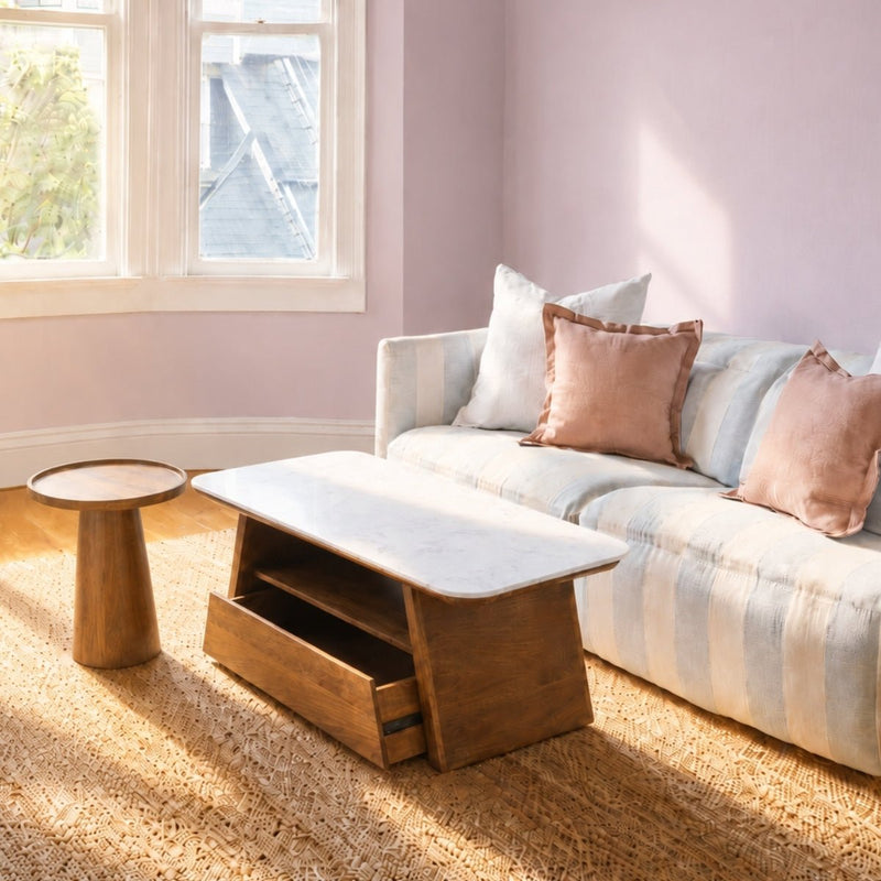 Spectra Marble top s/2 Nesting Centre Tables