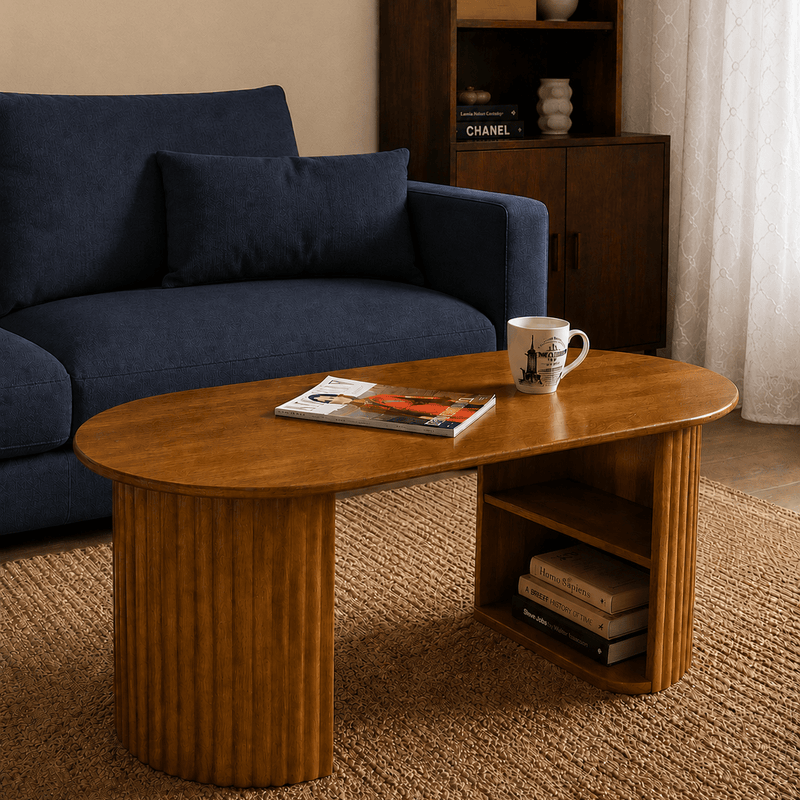 Sloan Fluted Leg Wooden Centre Table