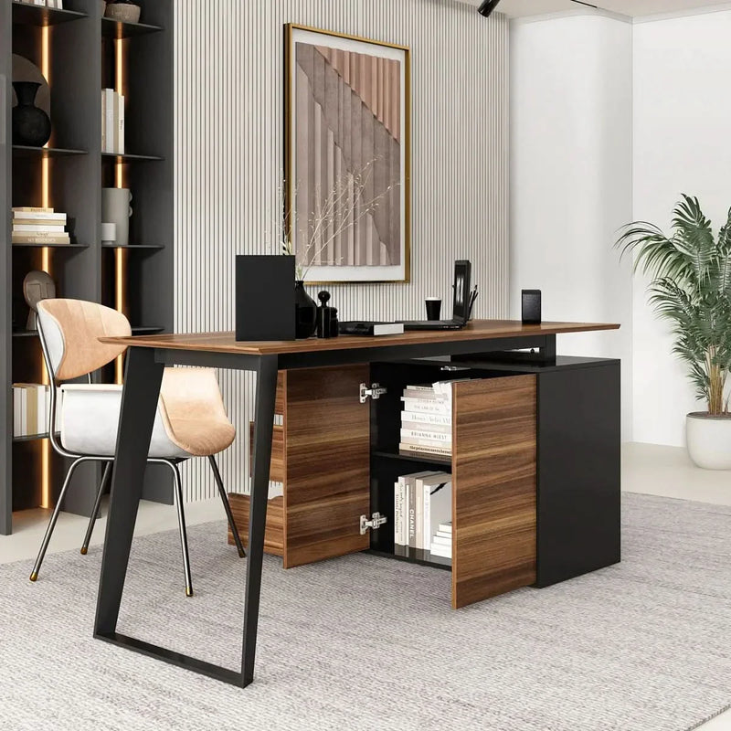 Rinpiy L-Shaped Writing Desk - Craft Decor