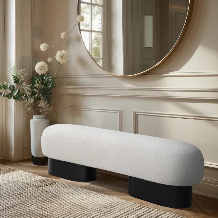 Nancion Fabric Upholstered Bench - craft decor
