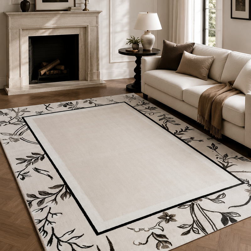 The Fleuré Rug — Luxury Botanical Contemporary Area Rug