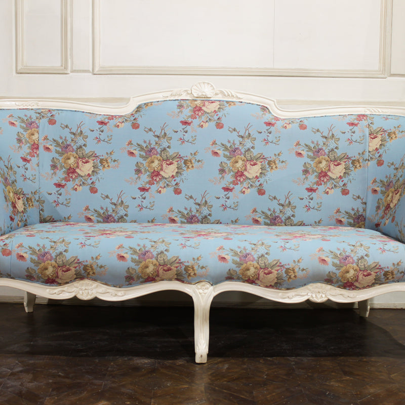 Sofa with raised back of Louis XV essence