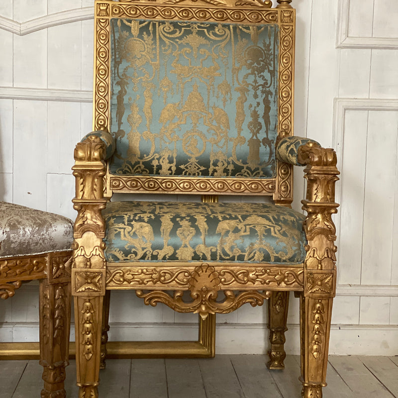 Louis XIV dinning chairs with Apollo