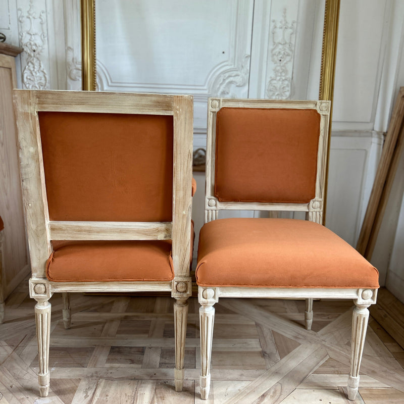 Classic Louis XVI Square back petite chairs