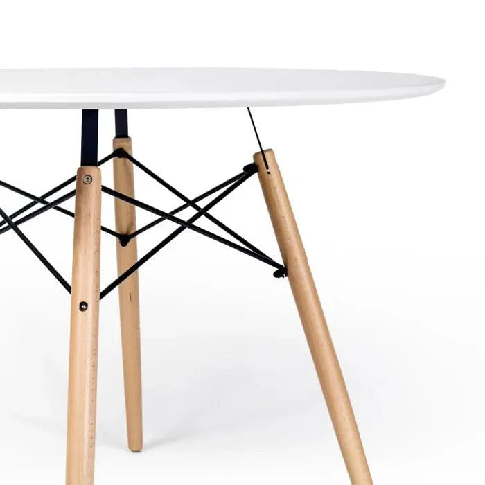 4-Seater Dining Table Set with Classic Four-Leg Design