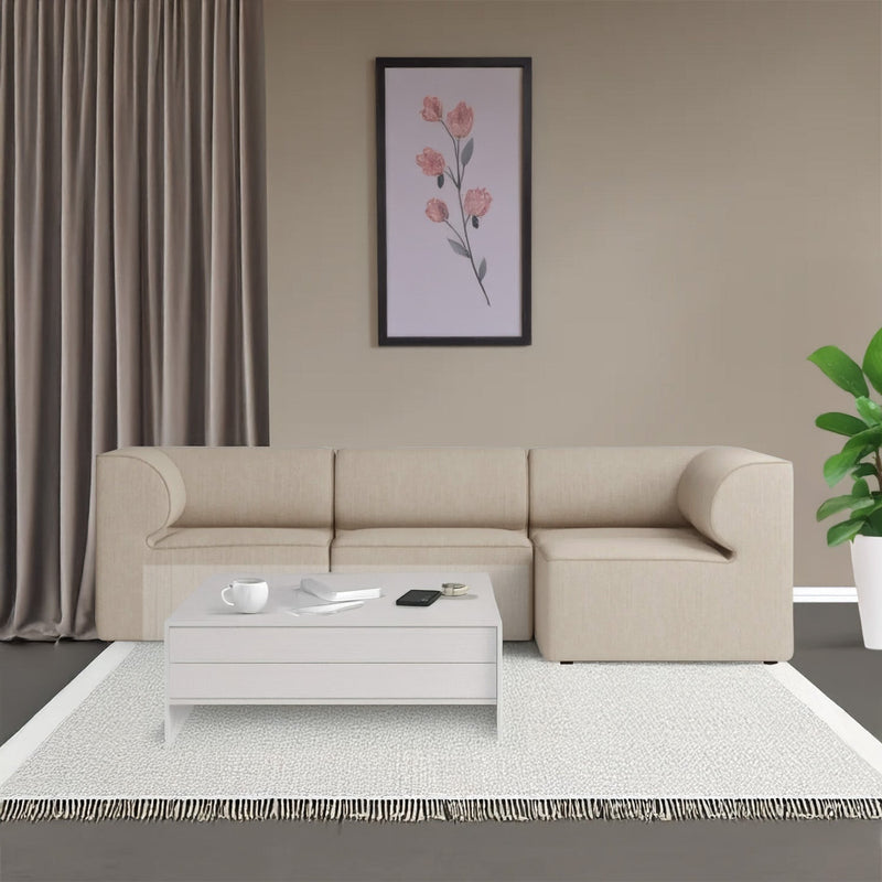 Calabria Lounger Sofa in Off White