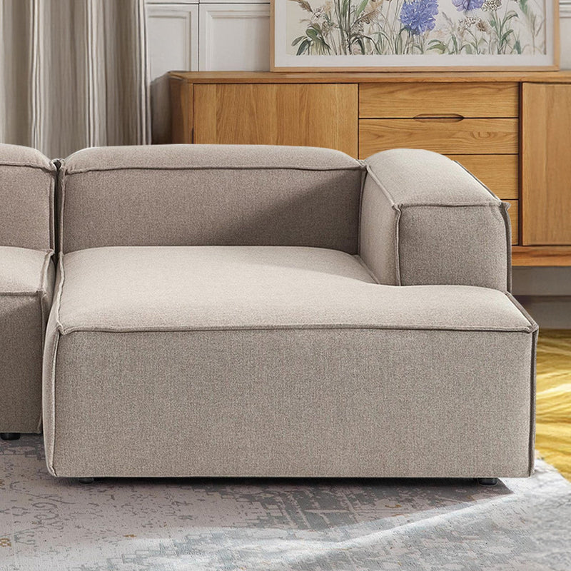 Assisi L-Shape Sofa in Light Gray