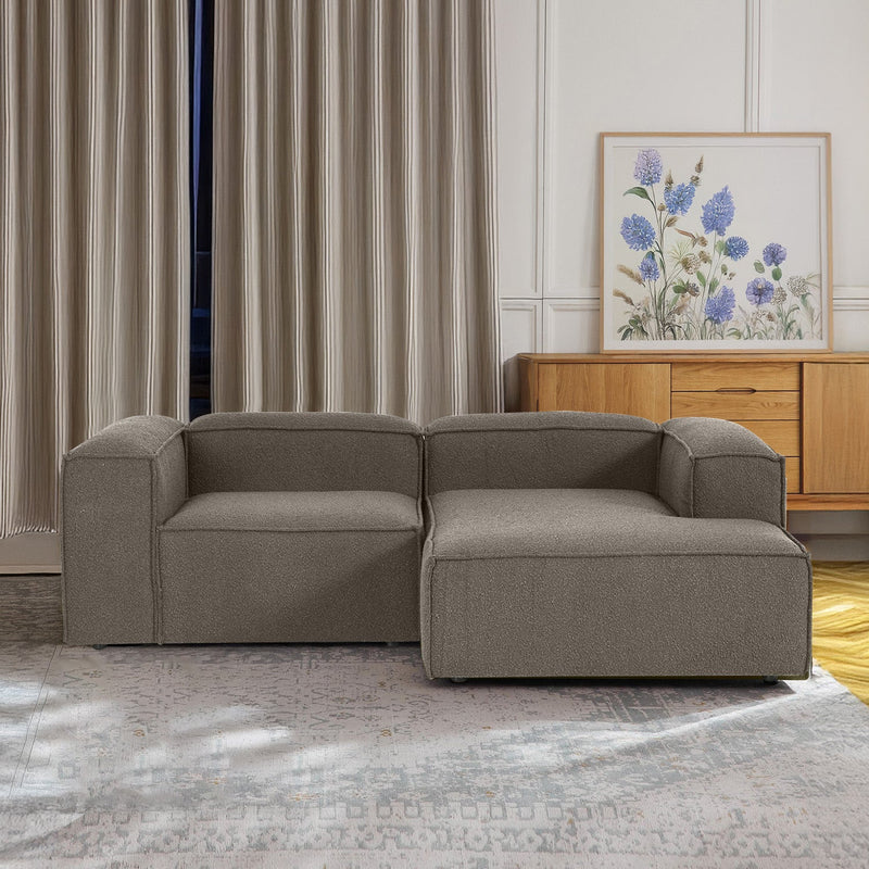 Assisi L-Shape Sofa in Dark Gray